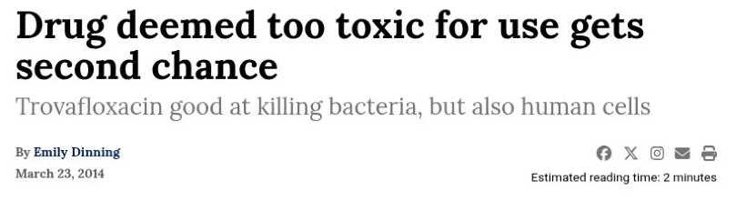 Original published Cavalier Daily page detail for Drug Deemed Too Toxic for Use Gets Second Chance, retaining its headline and byline.